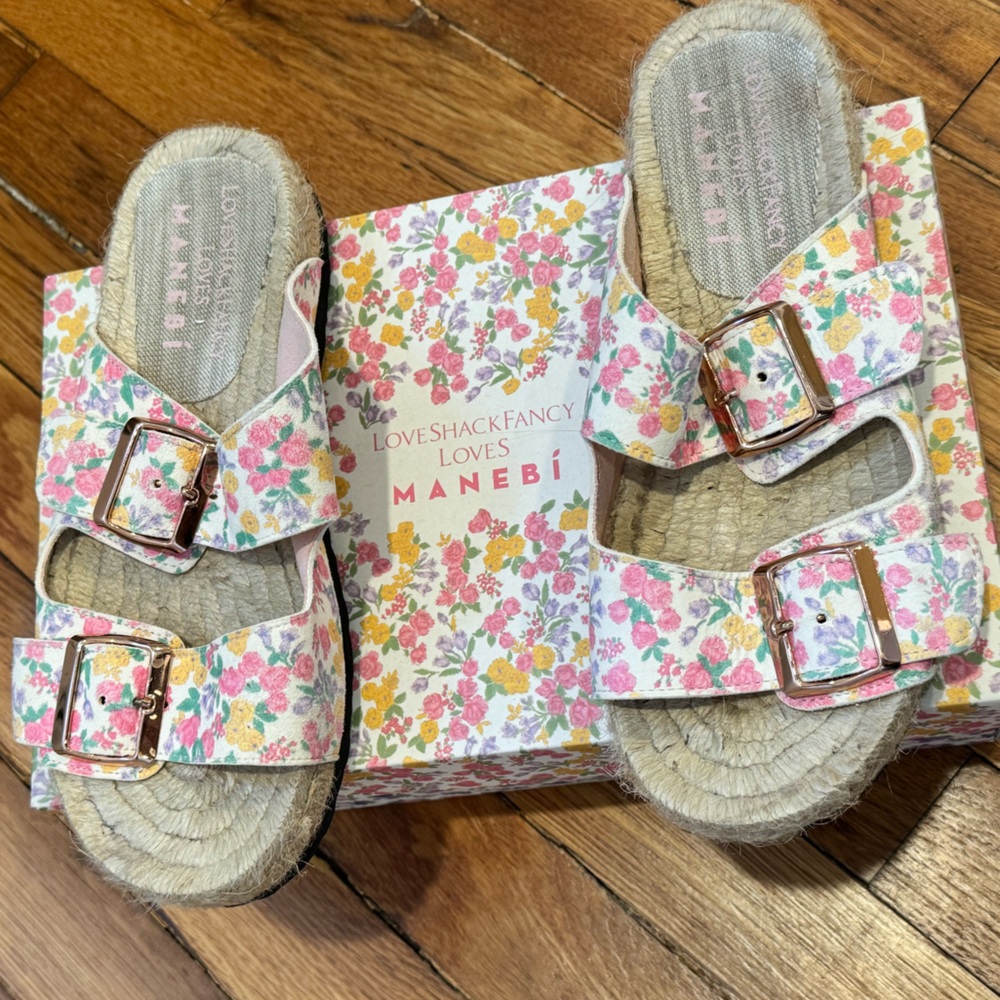 LoveShackFancy x Manebi Sandals